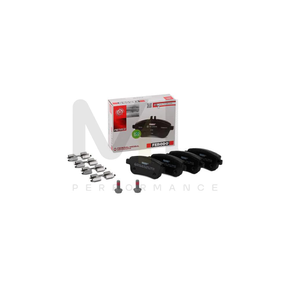 Ferodo Premier FDB4182 Brake Pad Set Not Prepared for Wear Indicator, With Brake Caliper Screws, With Accessories