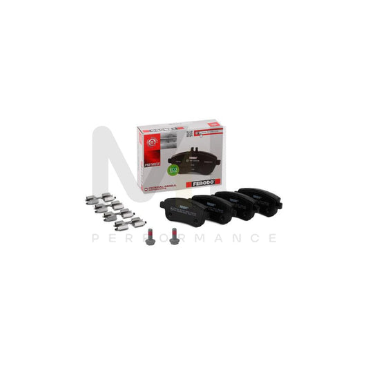 Ferodo Premier FDB4182 Brake Pad Set Not Prepared for Wear Indicator, With Brake Caliper Screws, With Accessories