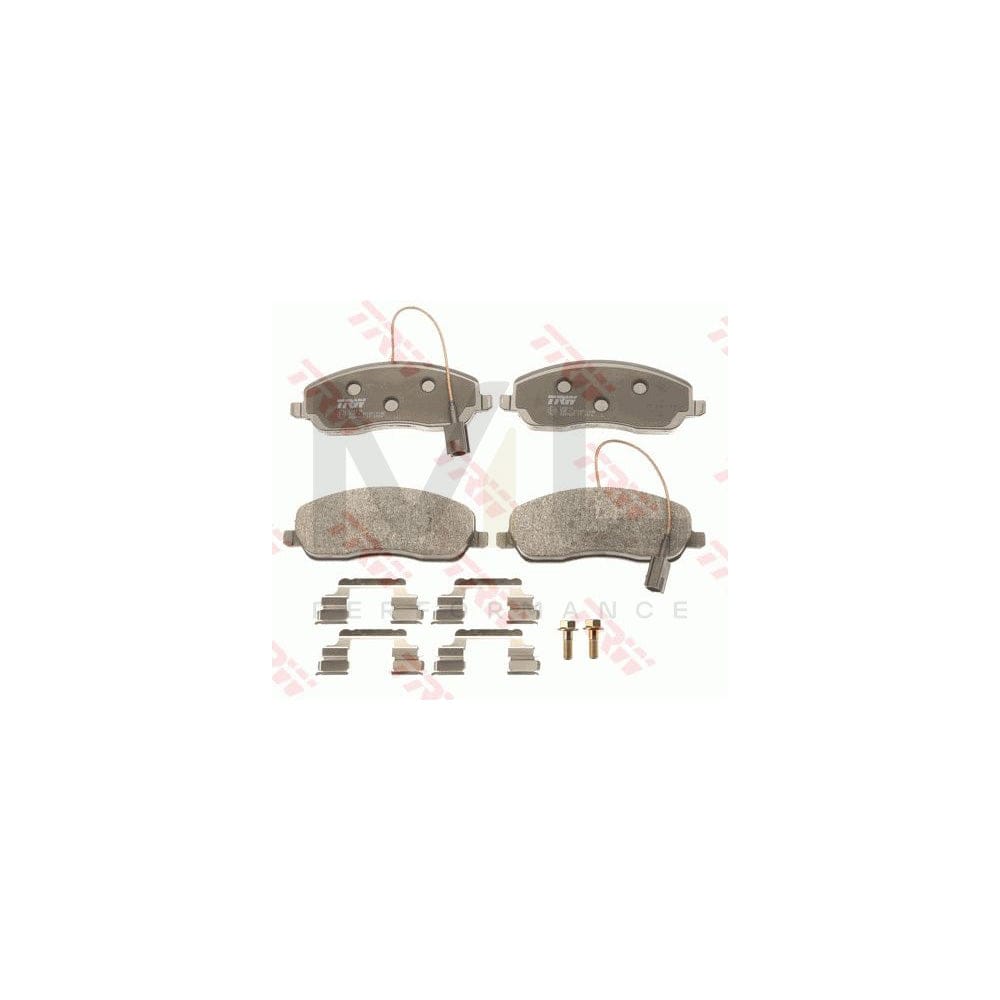 TRW Gdb1627 Brake Pad Set For Lancia Thesis (841) Incl. Wear Warning Contact, With Brake Caliper Screws, With Accessories