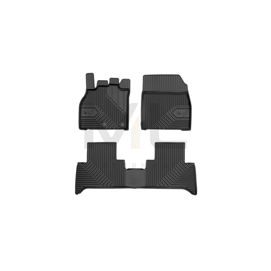 FROGUM Tailored, No.77 77408845 Floor mat set for RENAULT Scﾃｩnic III (JZ0/1_) Elastomer, Front and Rear, Quantity: 3, Black, (LHD)
