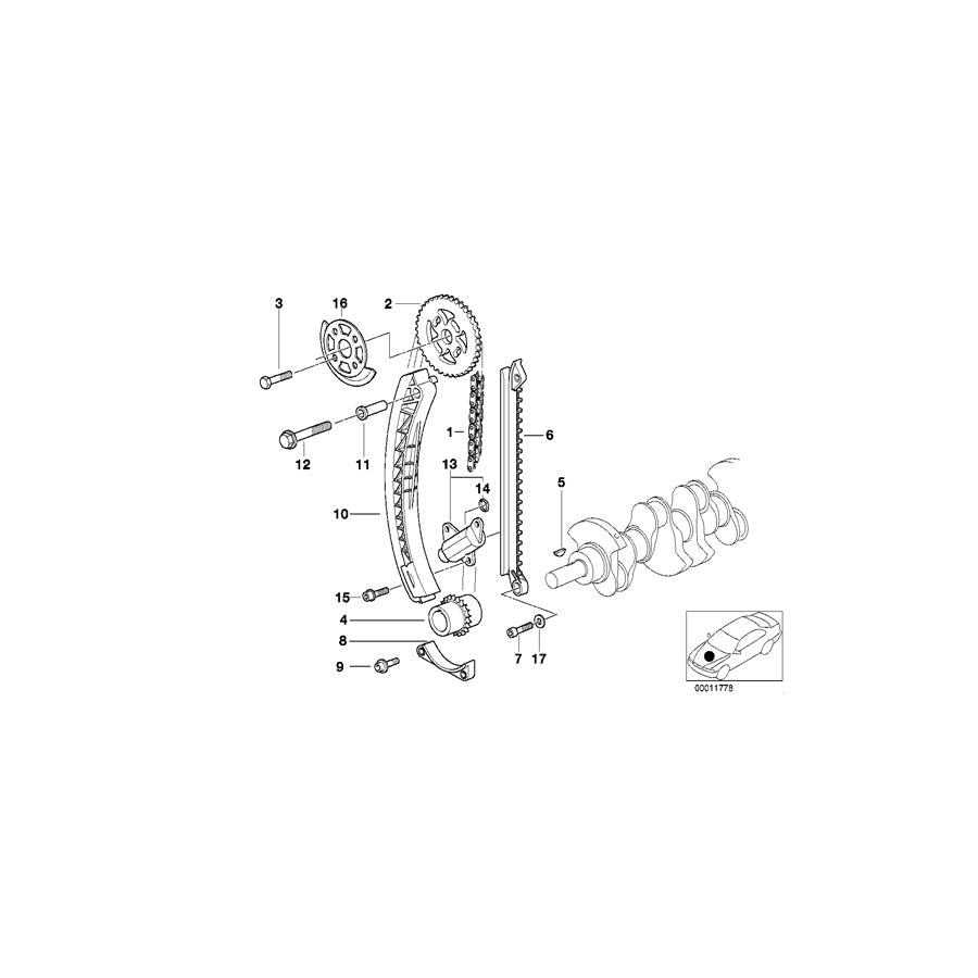 Genuine BMW 11311435992 E46 E36 Sprocket (Inc. 318i, 318Ci & Z3)