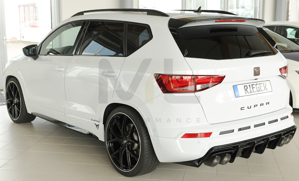 Rieger 00088228 SEAT 5FP Ateca Cupra Rear Diffuser 7 | ML Performance UK Car Parts