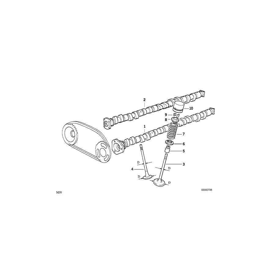 Genuine BMW 11311403791 E36 Inlet Camshaft (Inc. M3)