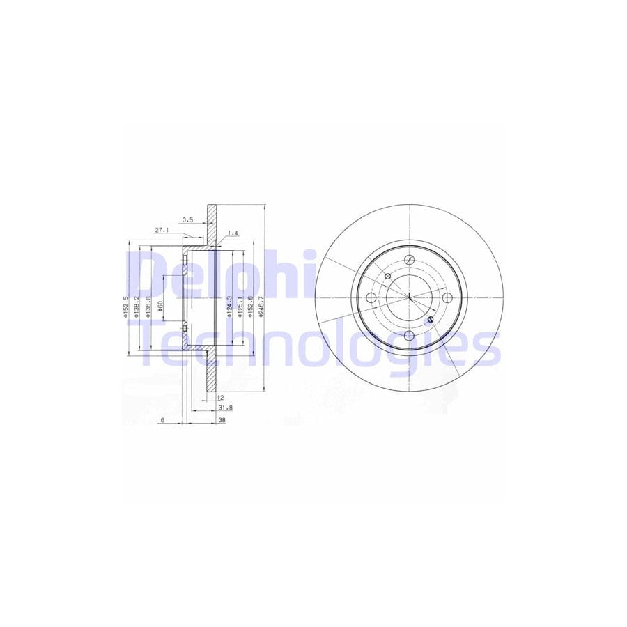 Delphi Bg3769 Brake Disc