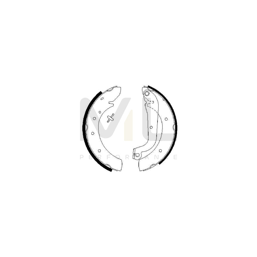 BOSCH 0 986 487 313 Brake Shoe Set | ML Performance Car Parts