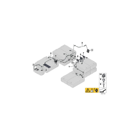 Genuine BMW 61279455497 G05 Csc Wiring Harness (Inc. X5 45eX)