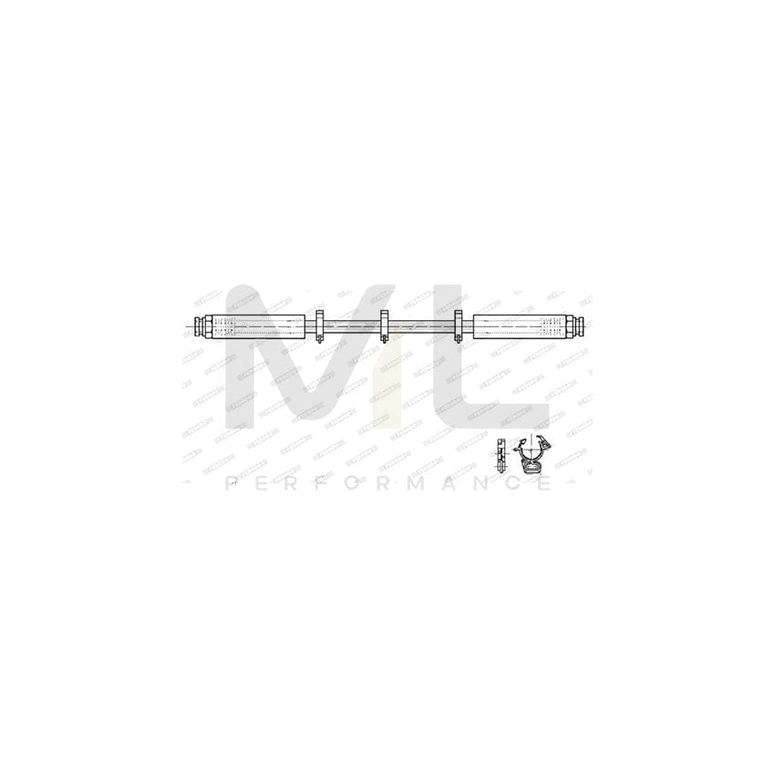 Ferodo FHY2934 Brake Hose for Alfa Romeo 164 (164) 336Mm, F 10X1