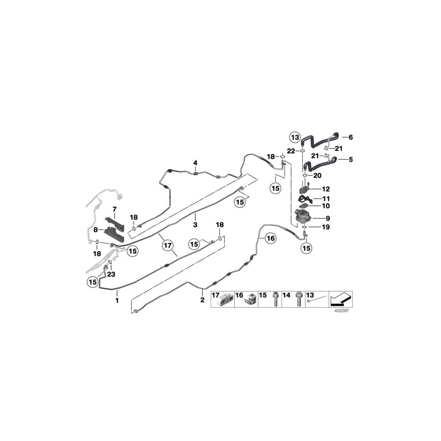 Genuine BMW 64539198293 F04 Suction Pipe (Inc. Hybrid 7)