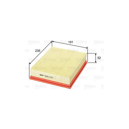 Valeo 585172 Air Filter For Fiat Multipla (186)