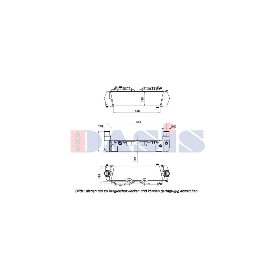 AKS Dasis 266021N Oil Cooler, Retarder