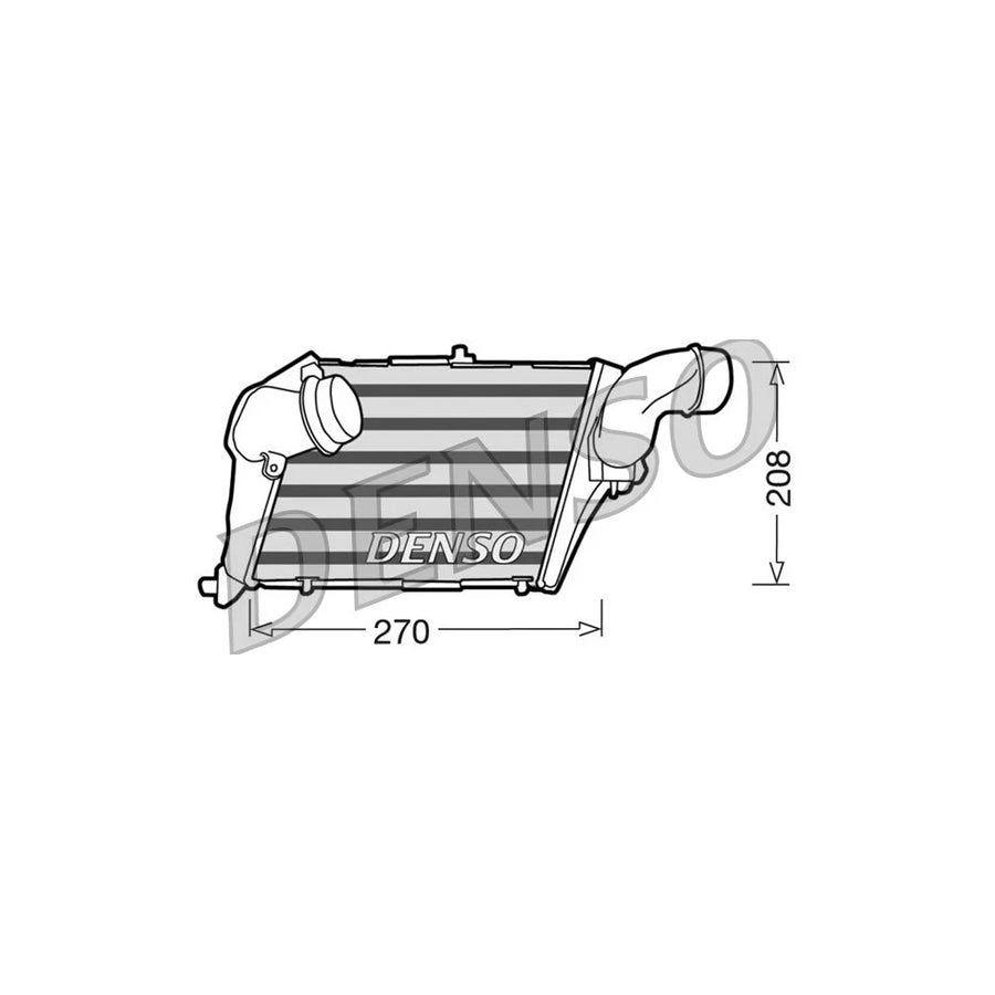 DENSO DIT02012 Intercooler for Audi A8 D3 (4E2, 4E8)