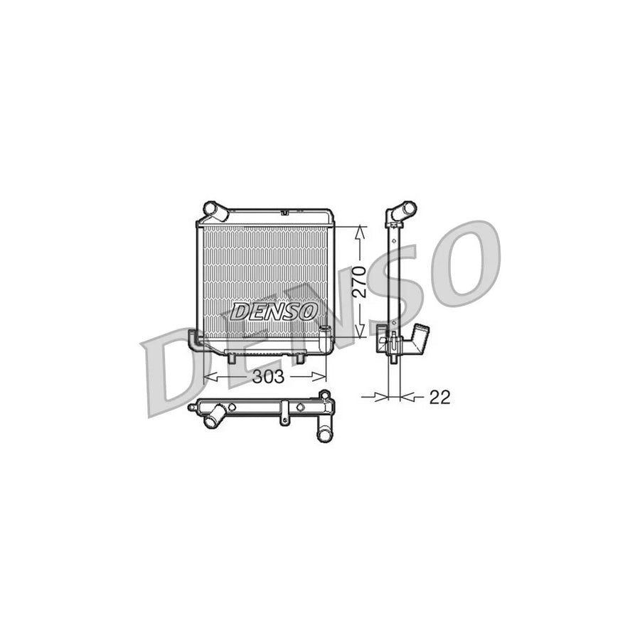 DENSO DRM99003 Engine Radiator for Ligier Ambra Hatchback