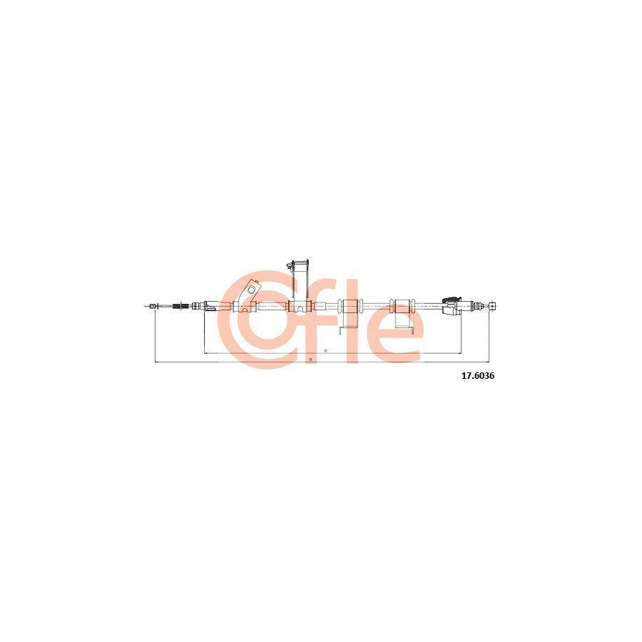 Cofle 92.17.6036 Hand Brake Cable