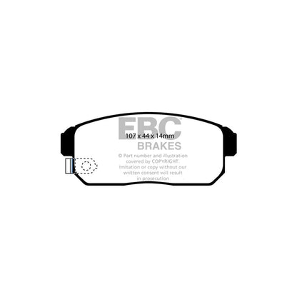EBC PD08KR248 Mazda RX8 Yellowstuff Rear Brake Pad & USR Disc Kit 2 | ML Performance UK Car Parts