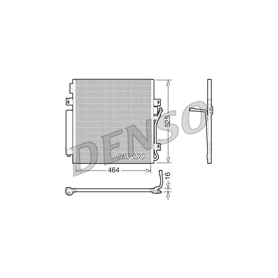 DENSO DCN06011 Air Conditioning Condenser