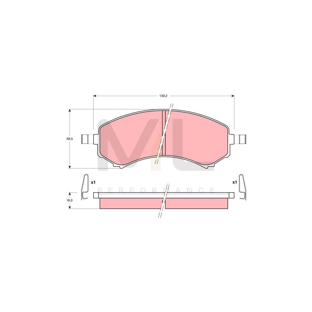 TRW Gdb1176 Brake Pad Set