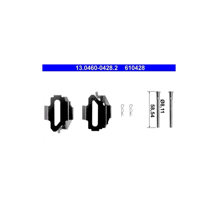 ATE 13.0460-0428.2 Accessory Kit, Disc Brake PaDS for Ford Mondeo