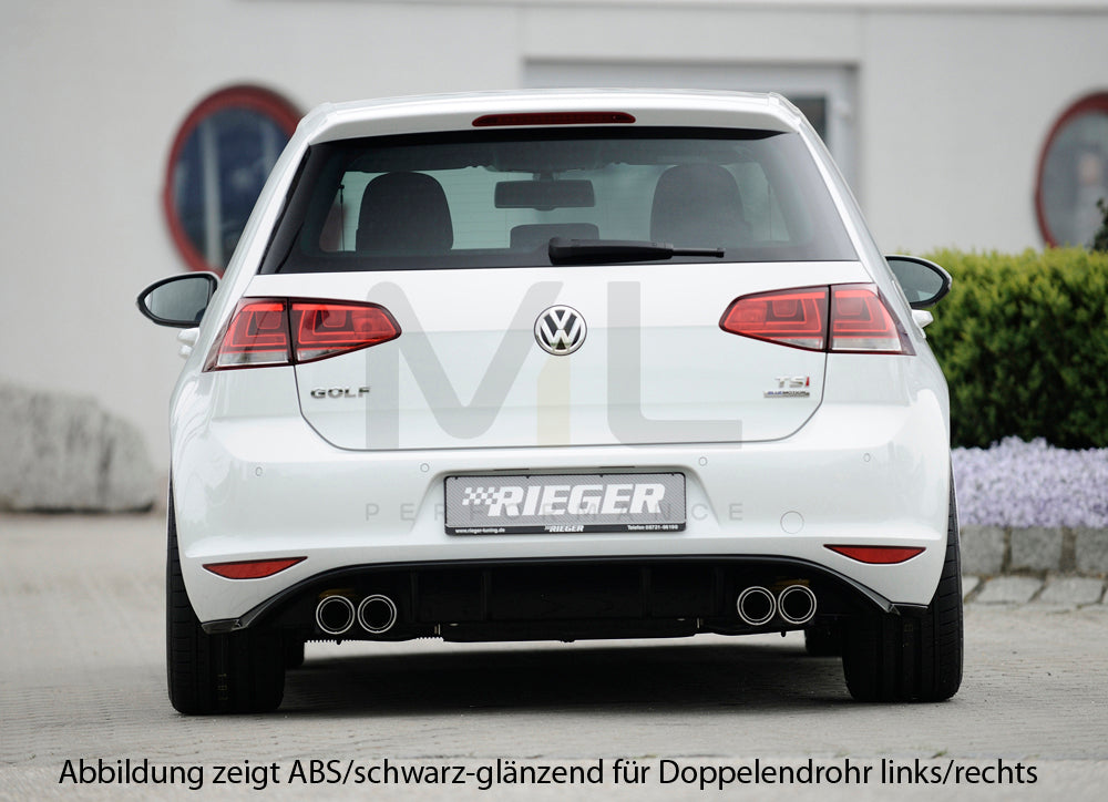 Rieger 00099172 VW Mk7 Golf Rear Diffuser 3 | ML Performance UK Car Parts