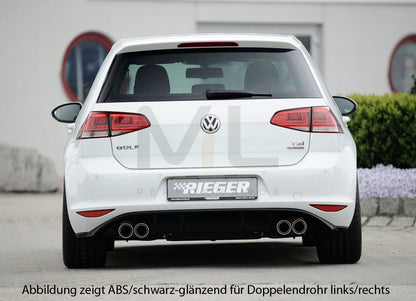 Rieger 00099172 VW Mk7 Golf Rear Diffuser 3 | ML Performance UK Car Parts