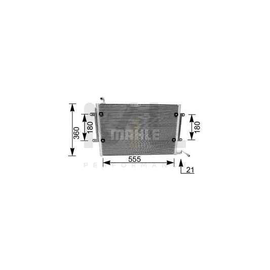 MAHLE ORIGINAL AC 172 000S Air conditioning condenser without dryer | ML Performance Car Parts