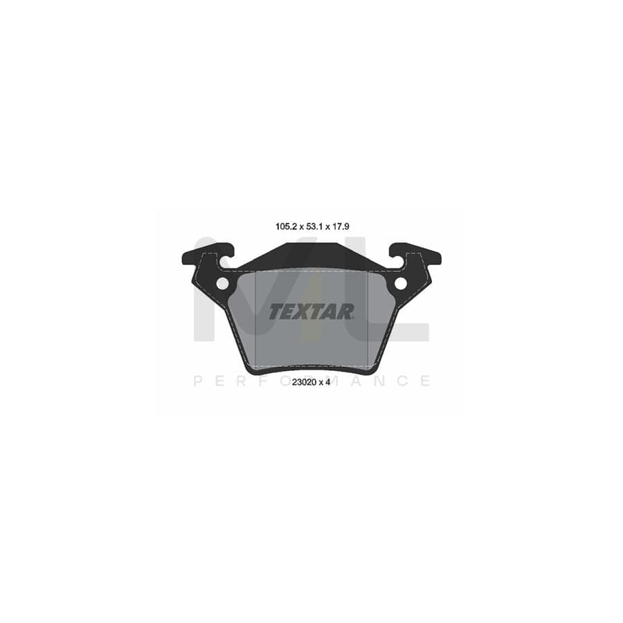 TEXTAR 2302001 Brake pad set prepared for wear indicator