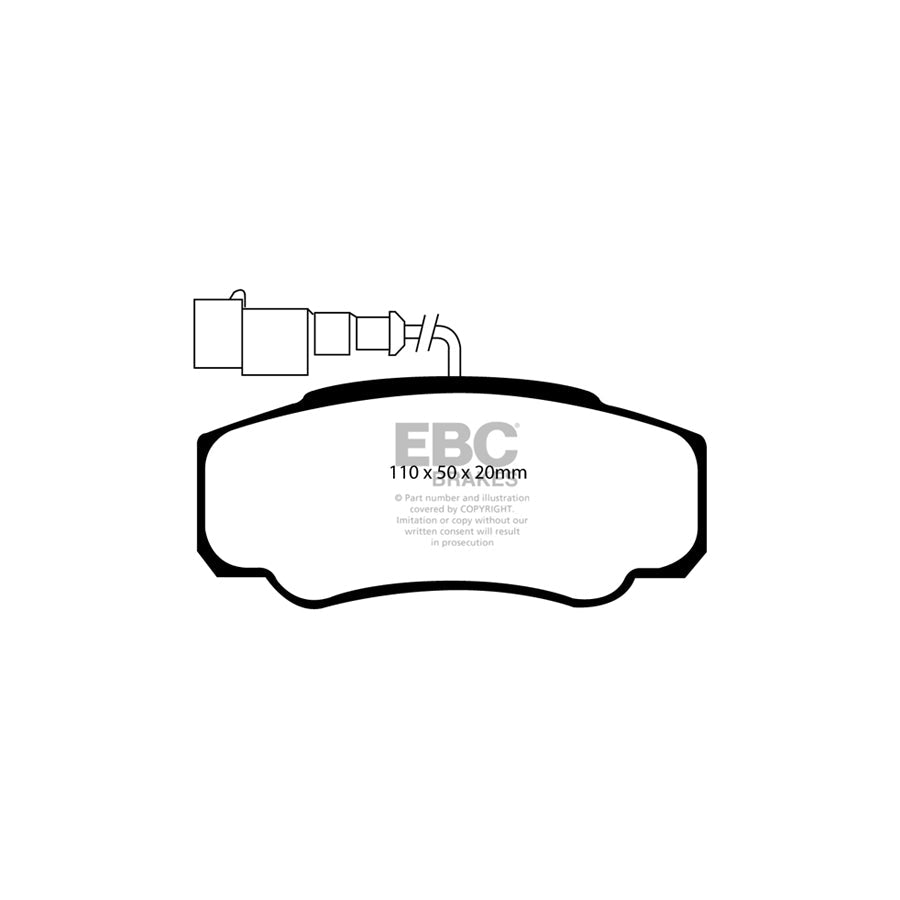 EBC DP1957 Nissan Renault Ultimax Rear Brake Pads (Inc. Cabstar, NT400 Cabstar, Maxity) 2 | ML Performance UK Car Parts