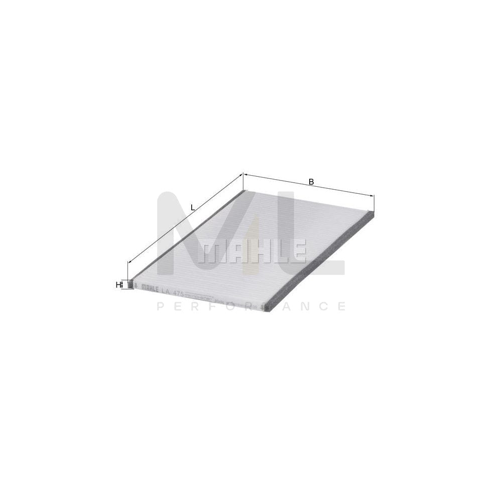 MAHLE ORIGINAL LA 475 Pollen filter Particulate Filter | ML Performance Car Parts