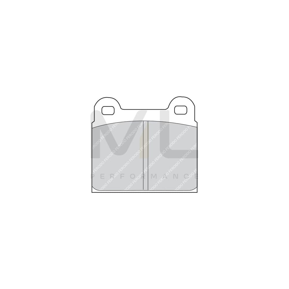 Ferodo Premier FDB425 Brake Pad Set Not Prepared for Wear Indicator