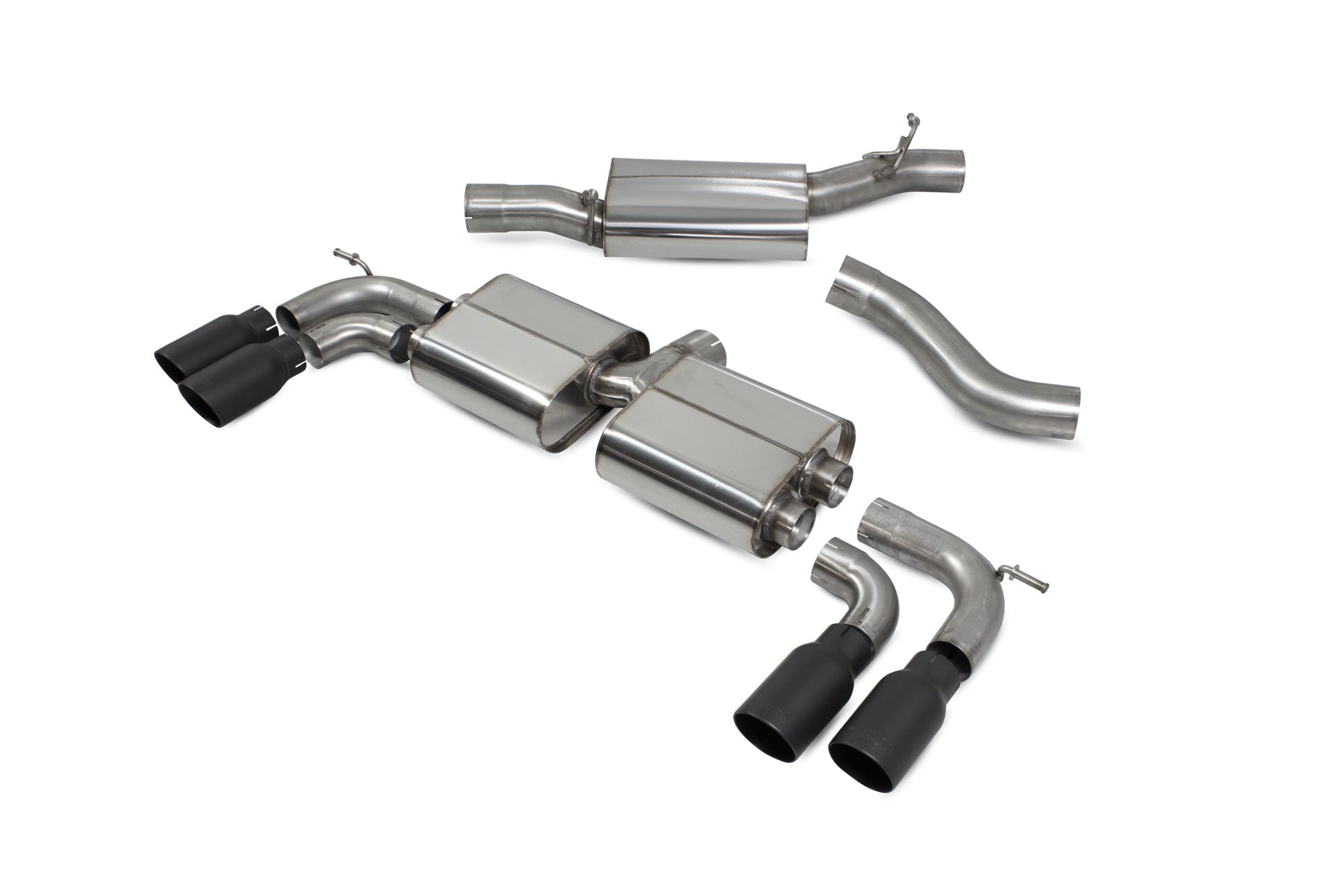 Scorpion SVW044DC VW Golf MK7 R Resonated Cat-Back System With No Valves | ML Performance UK UK