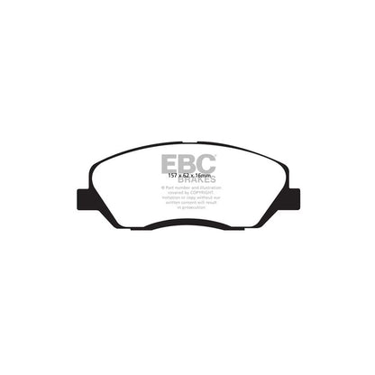 EBC PD01KF710 Hyundai Santa Fe Greenstuff Front Brake Pad & Plain Disc Kit  2 | ML Performance UK Car Parts