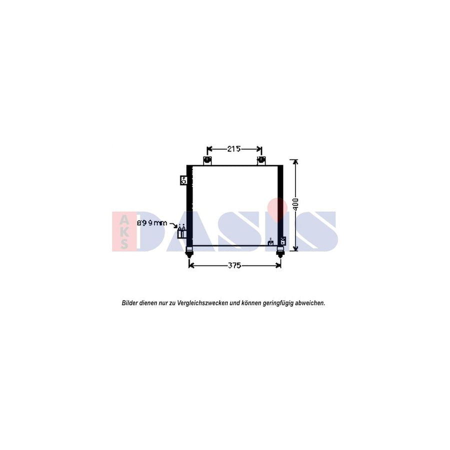 AKS Dasis 322027N Air Conditioning Condenser for Suzuki Ignis I (Fh)