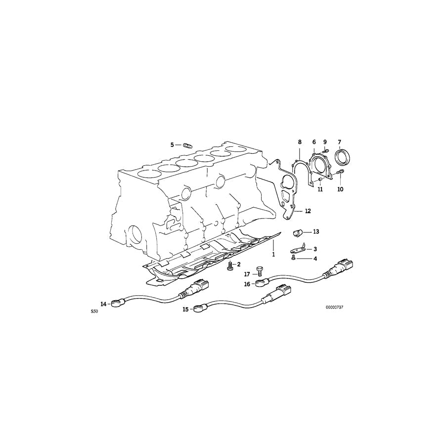 Genuine BMW 11421317278 E36 Oil Spraying Nozzle (Inc. M3 & Z3 M)