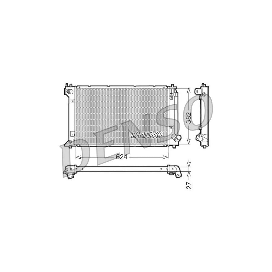 DENSO DRM50019 Engine Radiator for Toyota Corolla