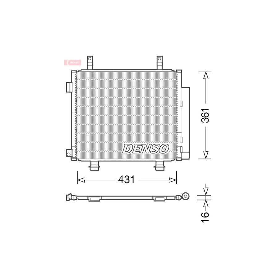 DENSO DCN47004 Air Conditioning Condenser