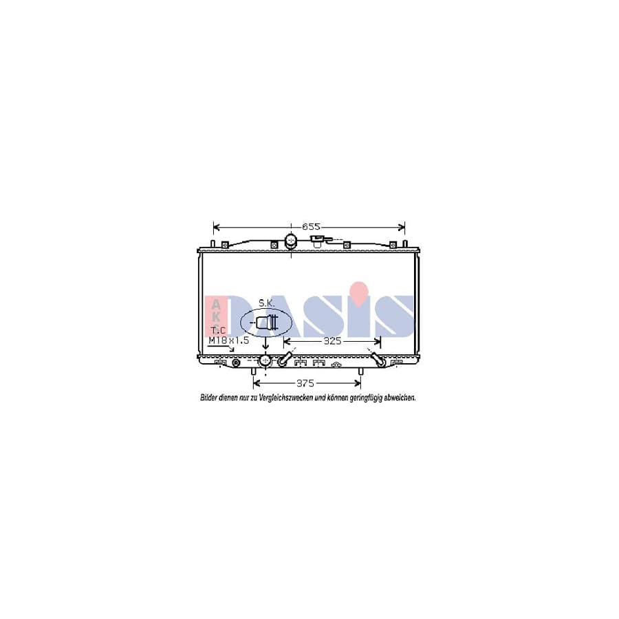 AKS Dasis 100037N Engine Radiator for Honda Accord