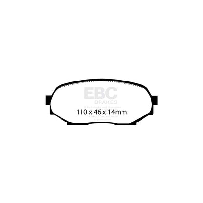 EBC PD08KF329 Mazda MX5 Mk1 Yellowstuff Front Brake Pad & USR Disc Kit - Akebono Caliper 2 | ML Performance UK Car Parts