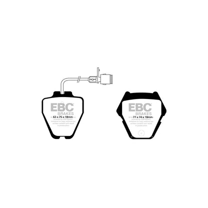 EBC PD11KF340 Audi D2 A8 Greenstuff Front Brake Pad & GD Disc Kit - Girling/TRW Caliper 2 | ML Performance UK Car Parts