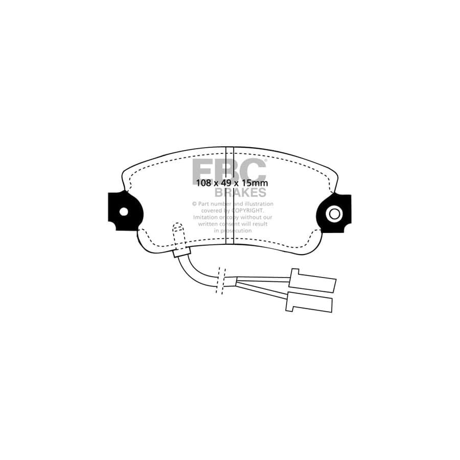 EBC PDKF008 Alfa Romeo Ultimax Front Brake Pad & Plain Disc Kit - ATE Caliper (Inc. 33 & Sprint) 2 | ML Performance UK Car Parts