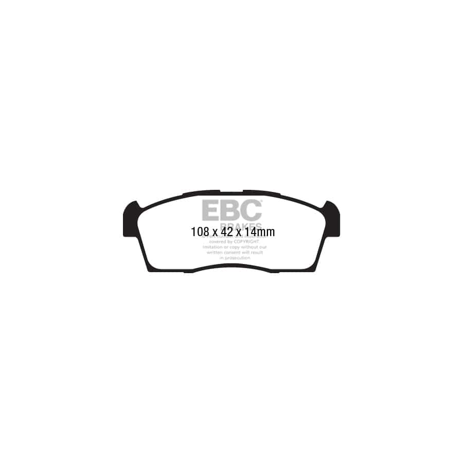 EBC PDKF423 Citroen Mitsubishi Peugeot Ultimax Front Brake Pad & Plain Disc Kit (Inc. C-Zero, i-MiEV, iOn) 2 | ML Performance UK Car Parts