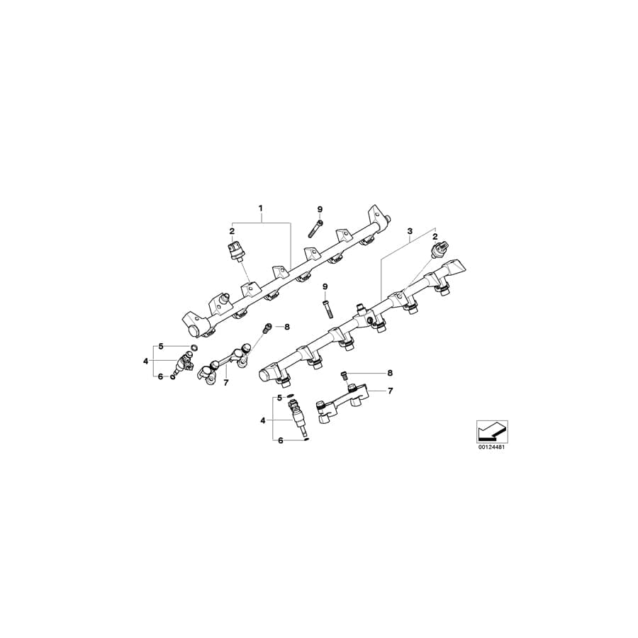 Genuine BMW 13537521294 E65 E67 E66 Torx Bolt M7X40 (Inc. 760Li, 760LiS & 760i)