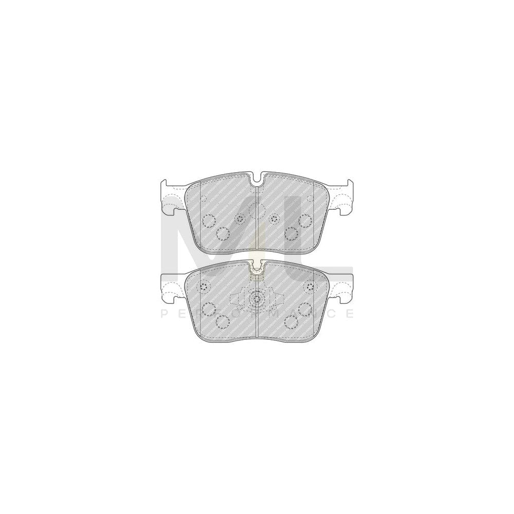 Ferodo FDB4894 Brake Pad Set Prepared for Wear Indicator, With Piston Clip, Without Accessories