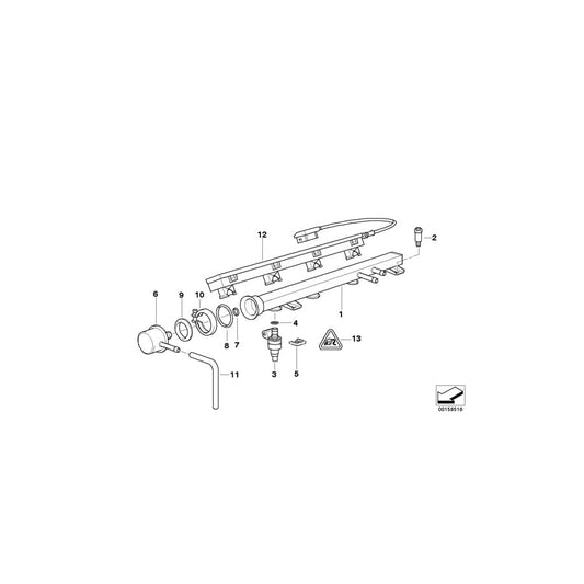 Genuine BMW 13531734355 E36 E34 Injection Tube HC1/2 (Inc. 316i 1.6, 318ti & 318i)