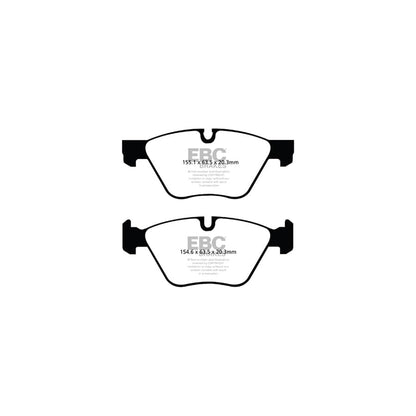 EBC PD07KF052 BMW E91 E92 E93 Redstuff Front Brake Pad & USR Disc Kit - ATE Caliper 2 | ML Performance UK Car Parts