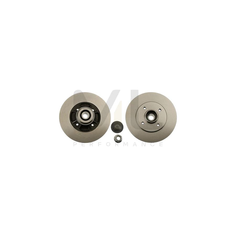 TRW DF2706BS Brake Disc Solid, with ABS sensor ring, with wheel bearing  - 1 piece