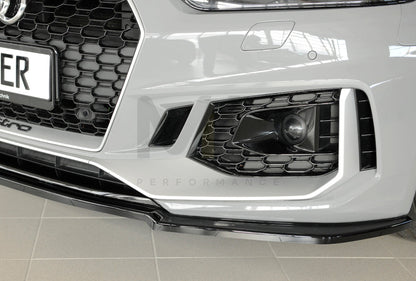 Rieger 00088202 Audi B9 F5 RS5 Front Splitter 5 | ML Performance UK Car Parts