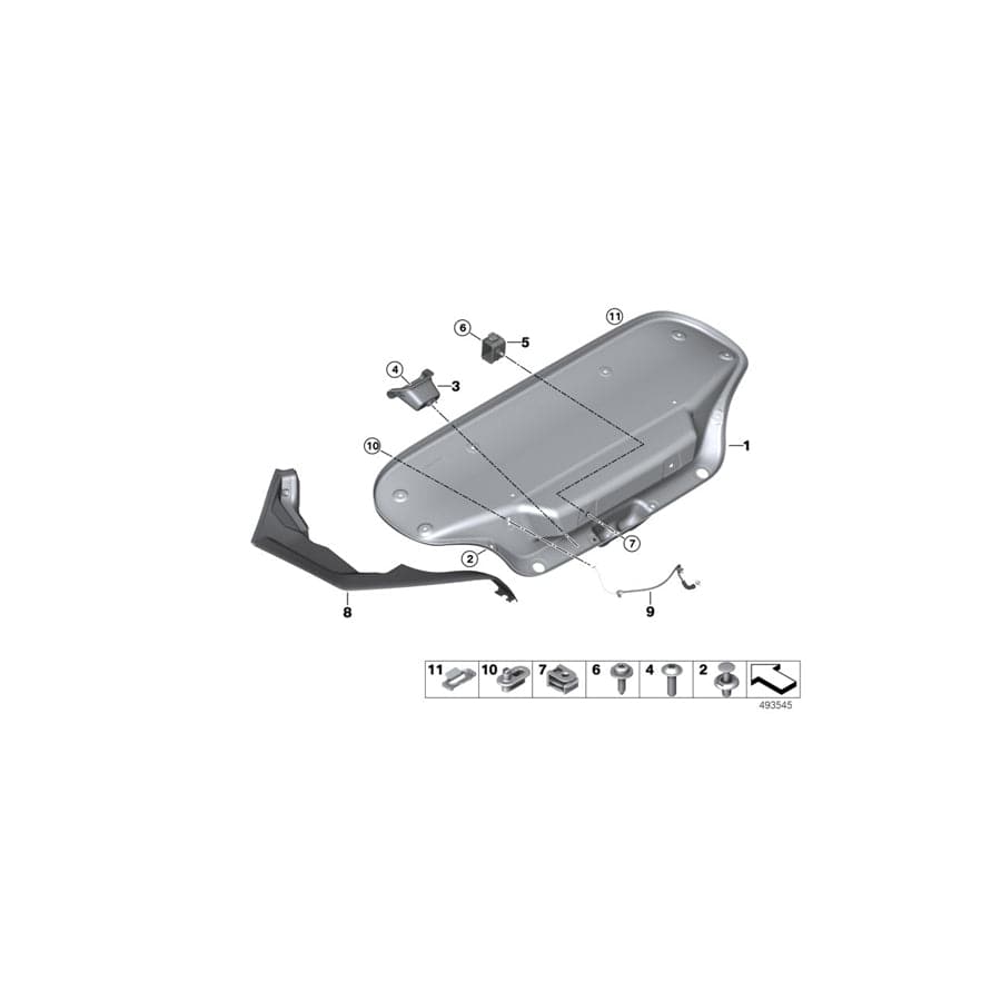 Genuine BMW 51947456944 G29 Trim, Drip Rail, Right (Inc. Z4 20i, Z4 30i & Z4 M40i)