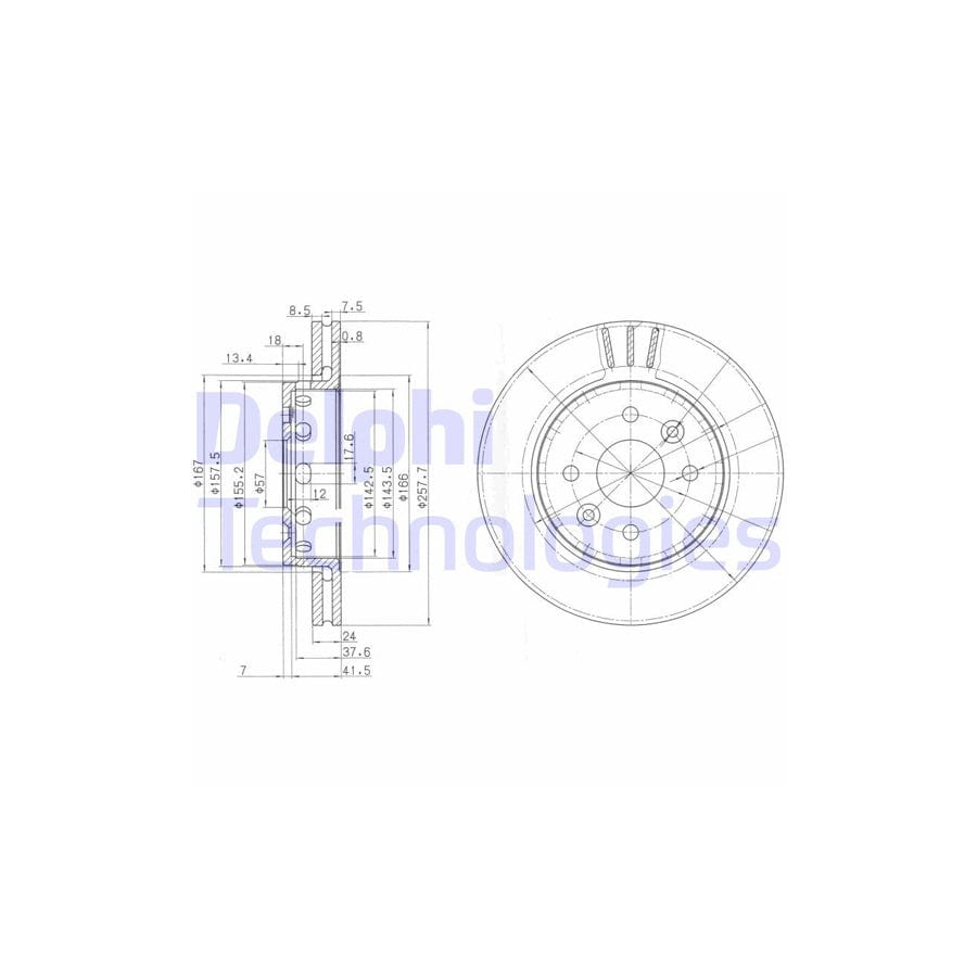 Delphi Bg3803 Brake Disc