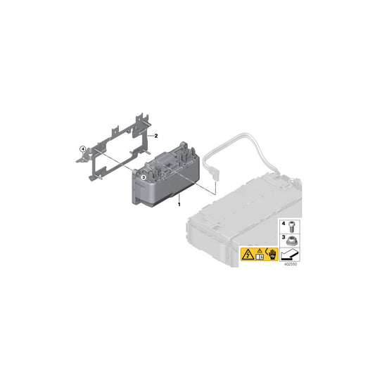Genuine BMW 61278611941 F15 Bracket For Safety Box/Sme (Inc. X5 40eX)