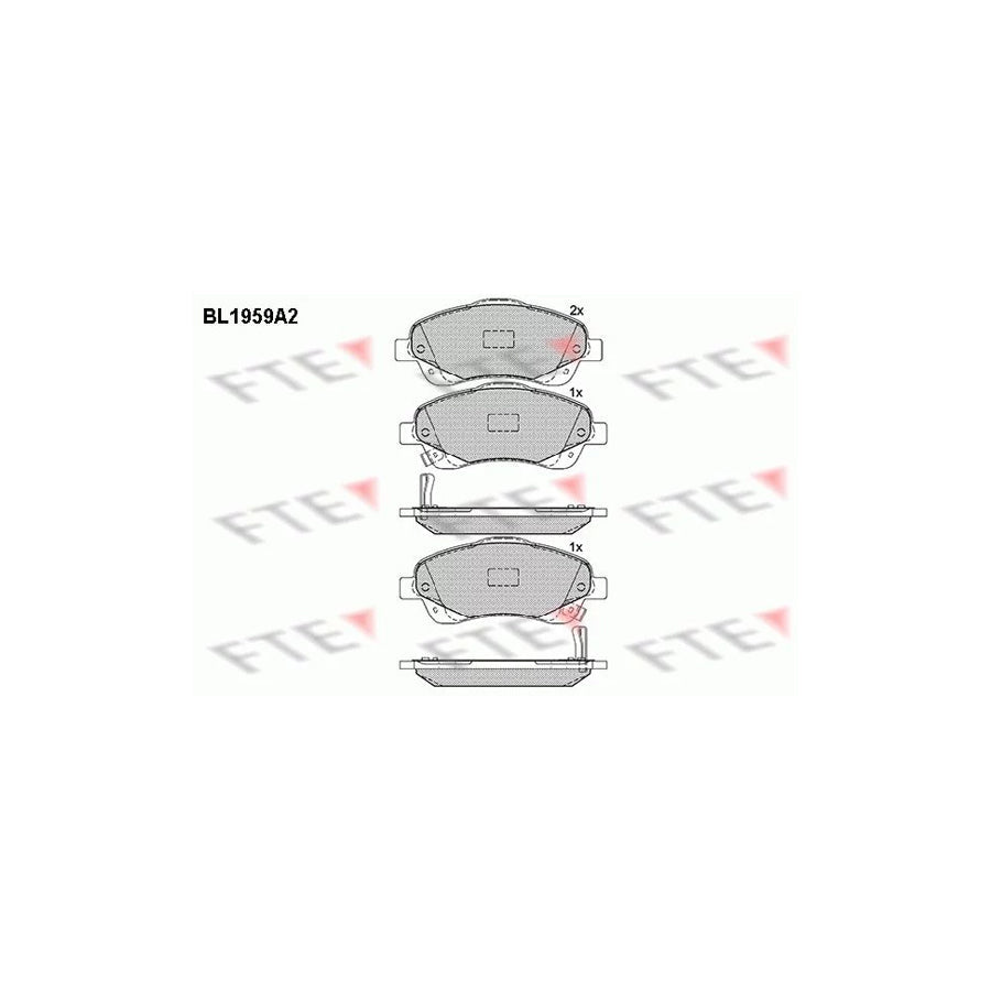 FTE 9010545 Brake Pad Set