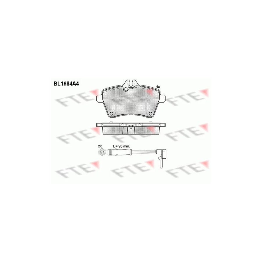 FTE 9010573 Brake Pad Set